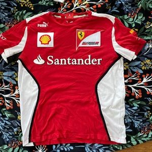 Men’s F1 Racing Scuderia Ferrari Team Jersey Pirelli Fernando Alonso